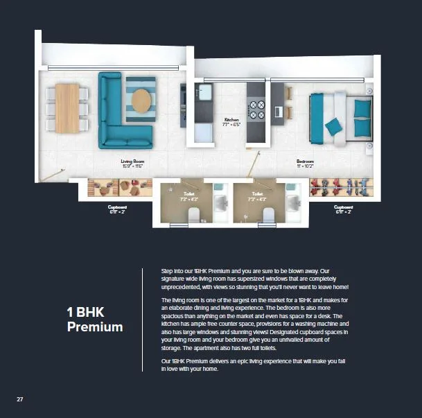 Marathon Nexworld 1BHK