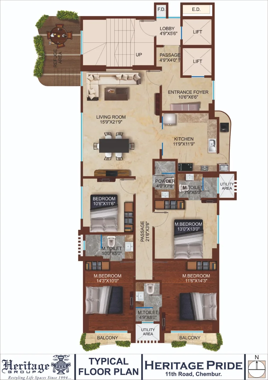 Heritage Pride Typical Floor Plan