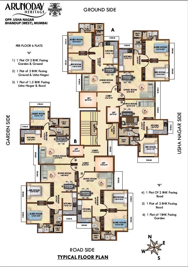 Arunoday Heritage Typical Floor Plan