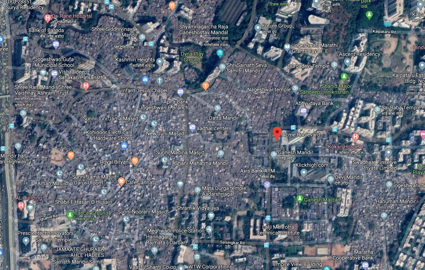 Acme Boulevard Google Location Point