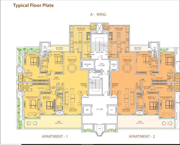 Parathenon Typical Floor Plan Tower A
