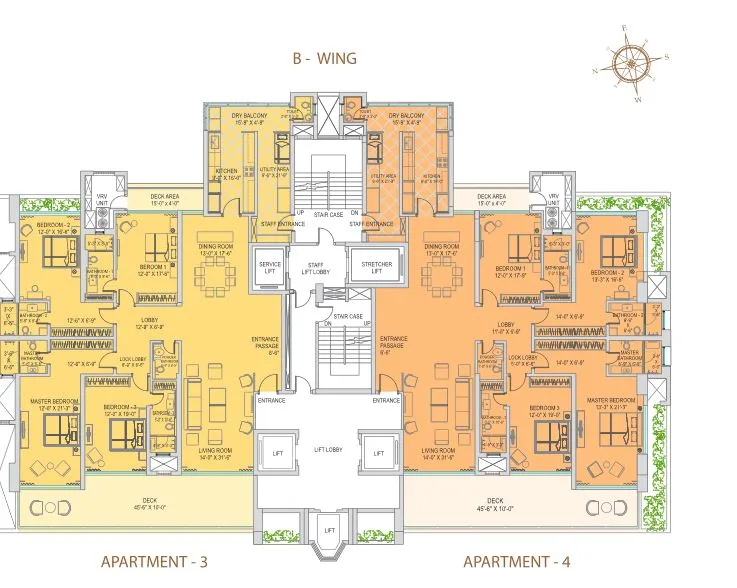 Parathenon Typical Floor Plan Tower B