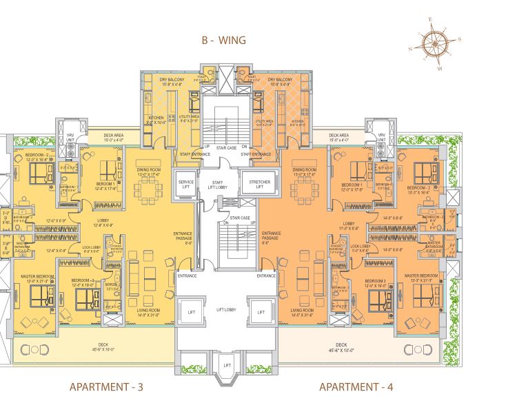 Parathenon Typical Floor Plan Tower B