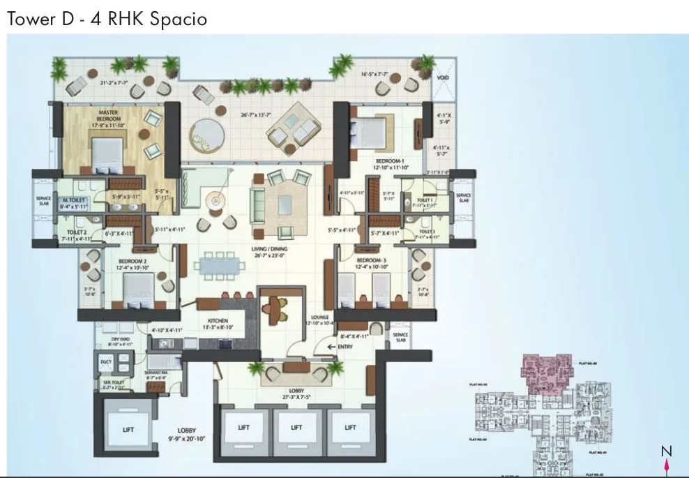 Omkar Alta Monte Tower C 4RHK Spacio