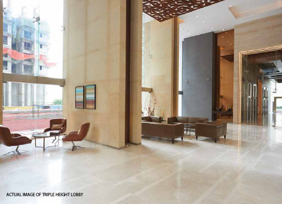 Omkar Alta Monte Triple Height Lobby