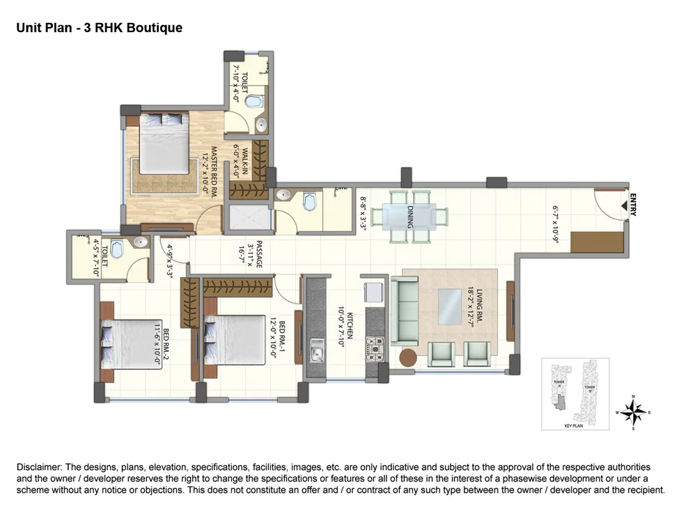 Omkar Meridia 3BHK Botique