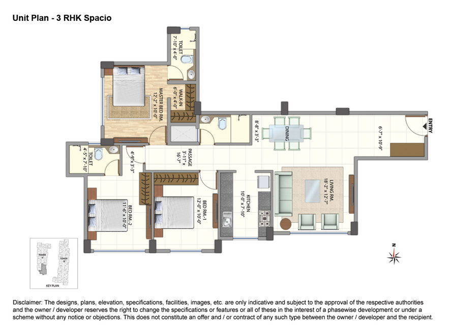 Omkar Meridia 3BHK Sapcio