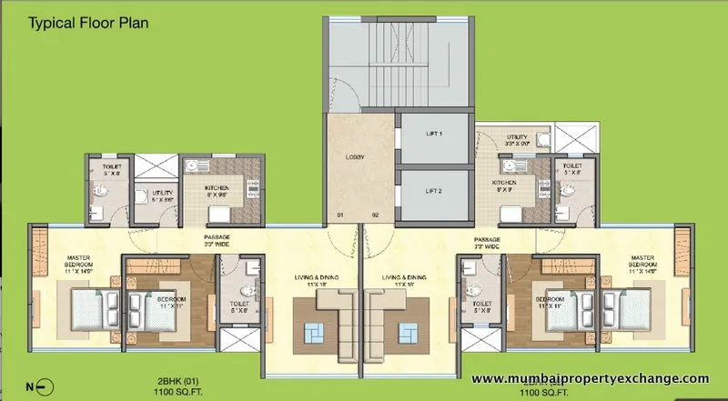 2 Flats on Rent in Runwal Olive, Mulund West