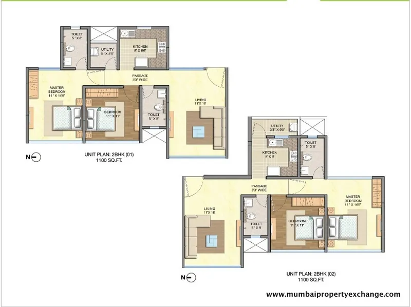 2 Flats on Rent in Runwal Olive, Mulund West