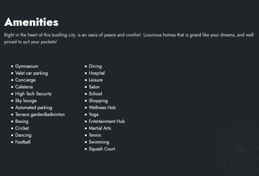 UK Sangfroid Amenities