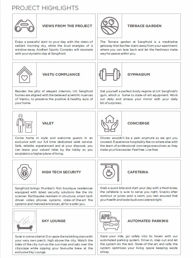 UK Sangfroid Project Highlights
