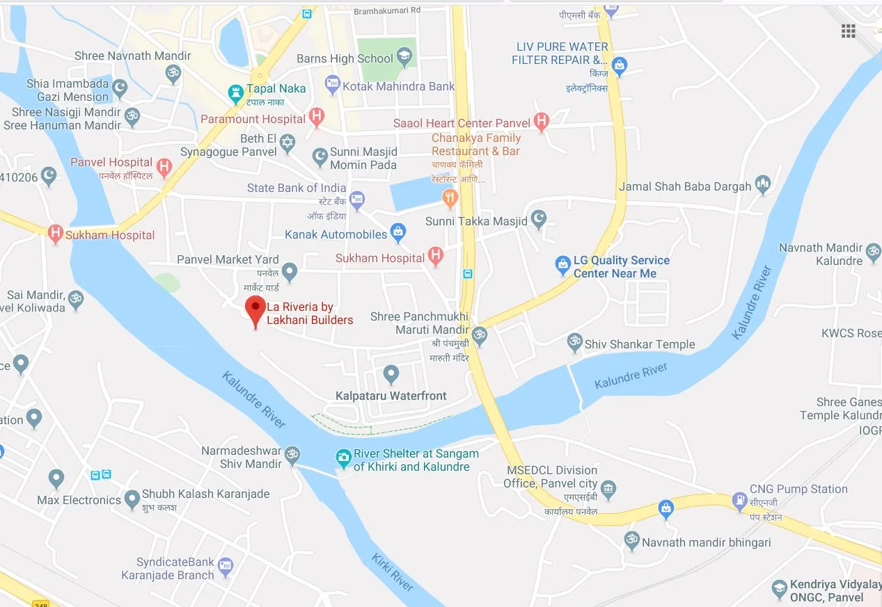 La Riveria Location Map