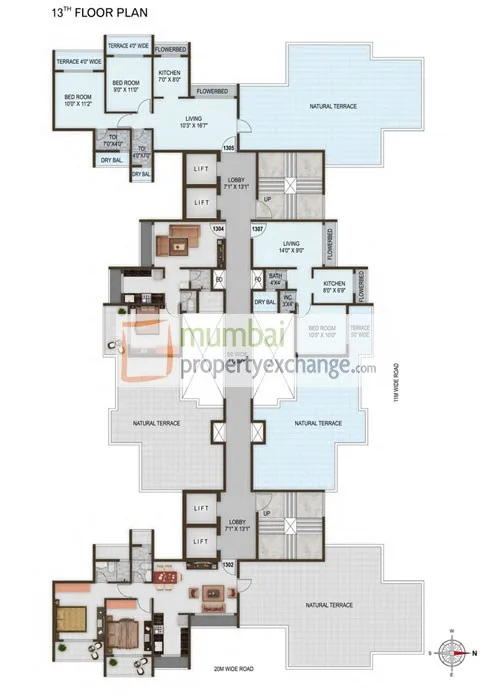 13th Floor Plan