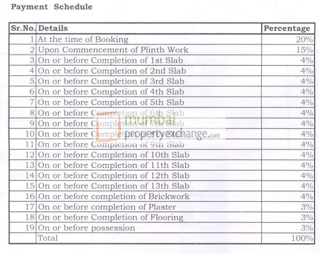 Payment Schedule
