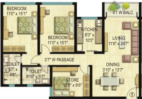 3 BHK