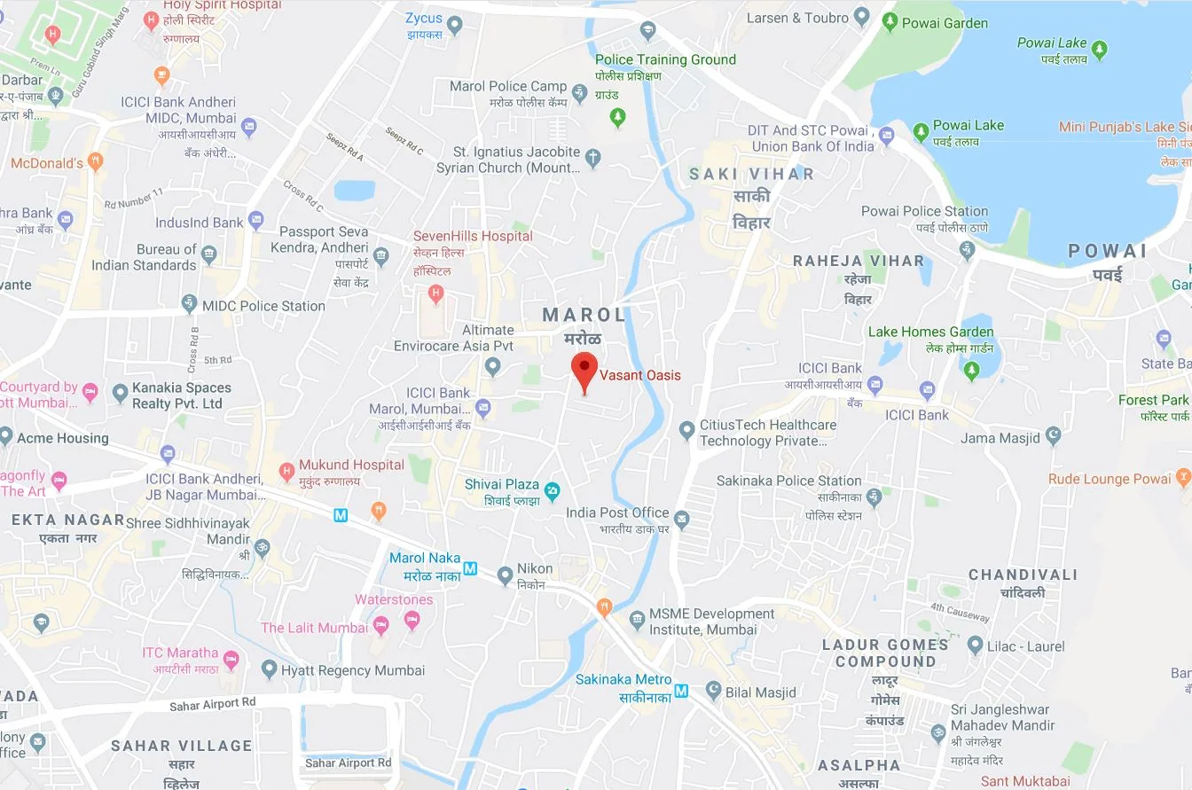 Vasant Oasis Location Map