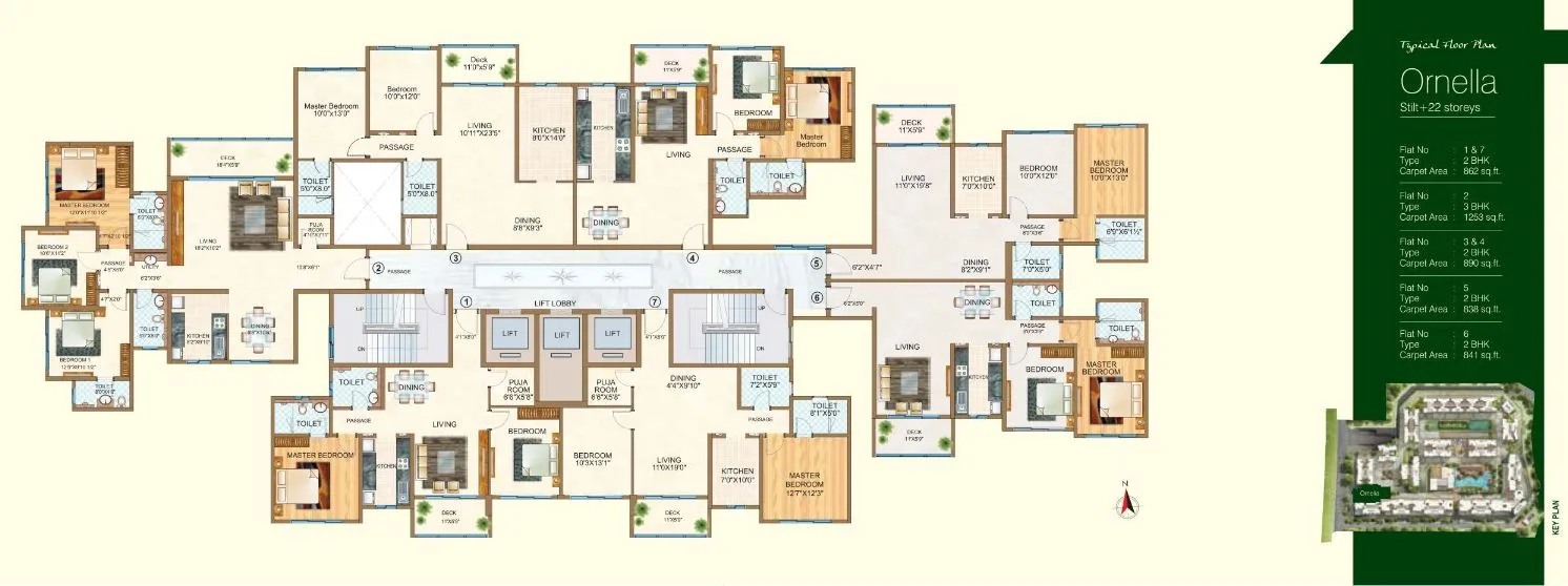 Vasant Oasis Typical Floor Plan Ornella