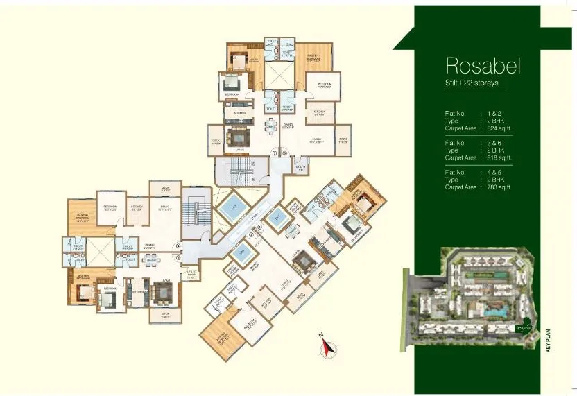 Vasant Oasis Typical Floor Plan Rosabel