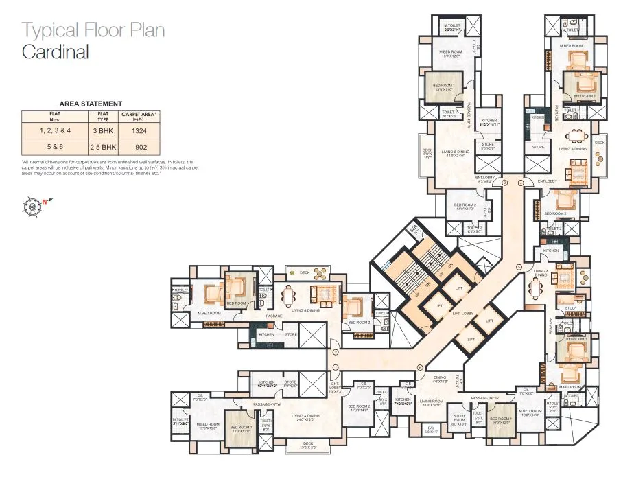 Cardinal Typical Floor Plan