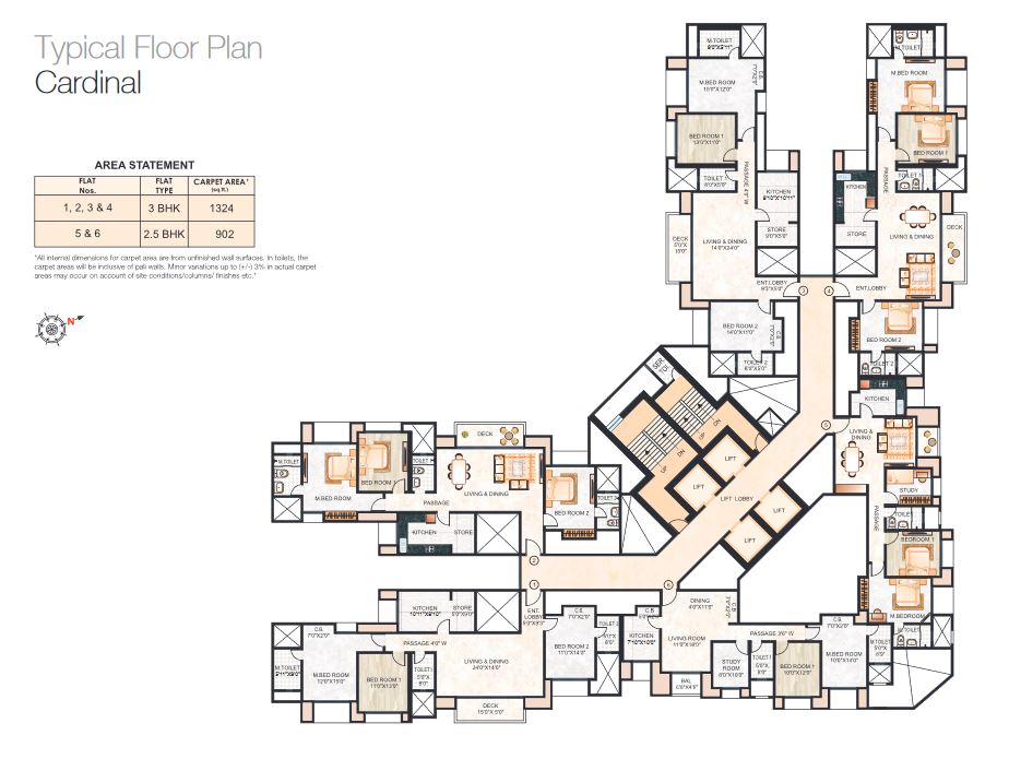Cardinal Typical Floor Plan
