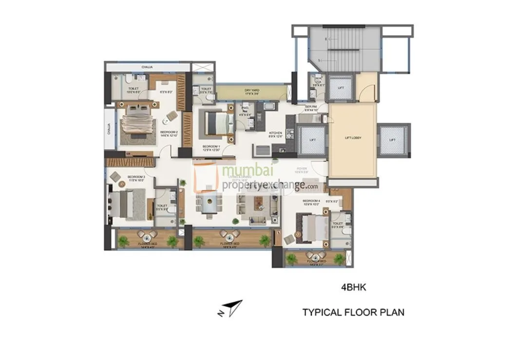 4BHK Plan