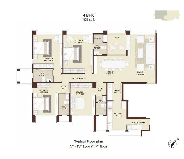 Marathon Emblem 4BHK Type1