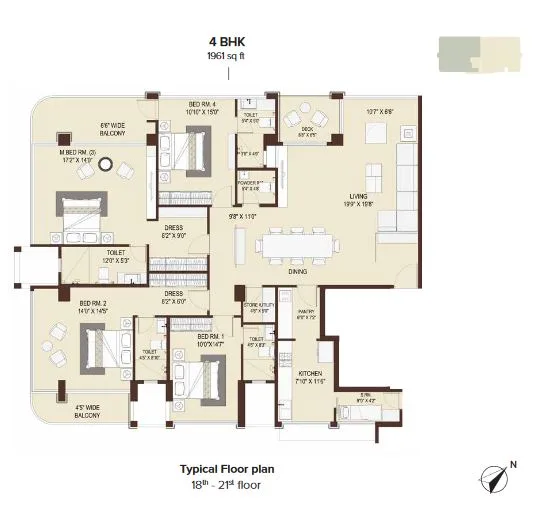 Marathon Emblem 4BHK Type2