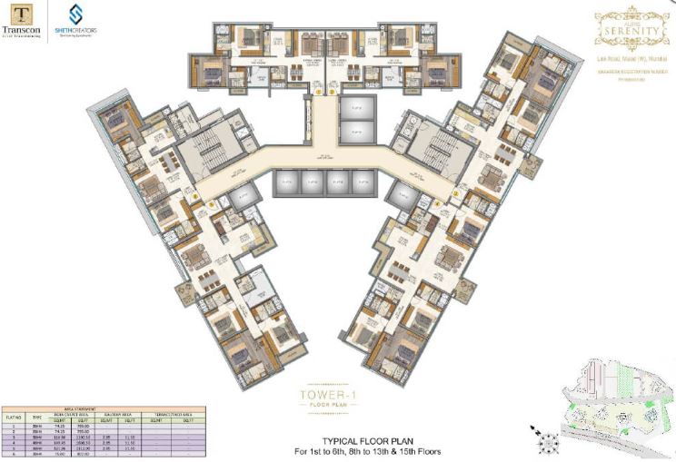 Sheth Auris Serenity Typical  Floor Plan2