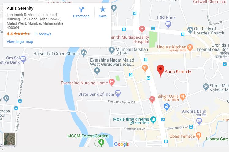 Sheth Auris Serenity location map