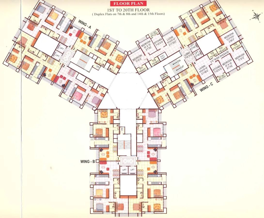 Swapnalok Towers, Goregaon East — floor plan 1