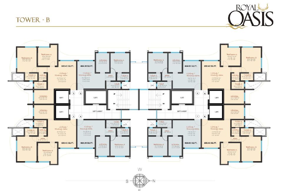 Royal Oasis Typical Floor Plan Tower B