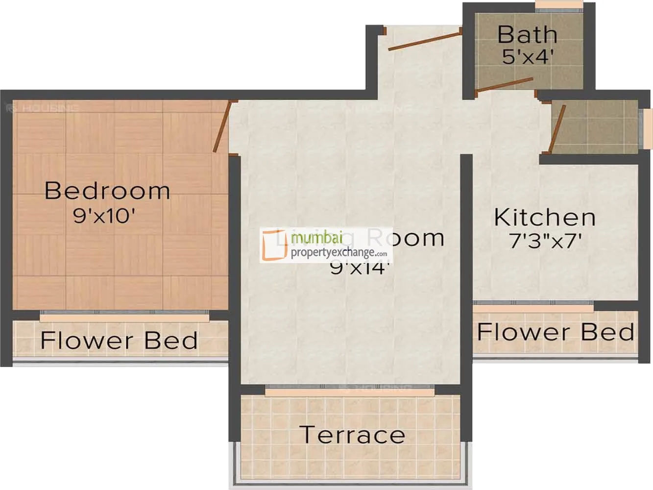 1BHK plan