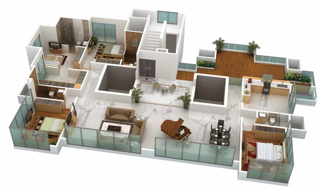 Shanti Sadan Penthouse Plan