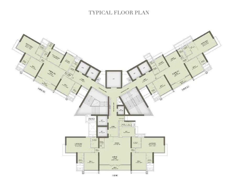 Runwal Reserve Typical Floor Plan