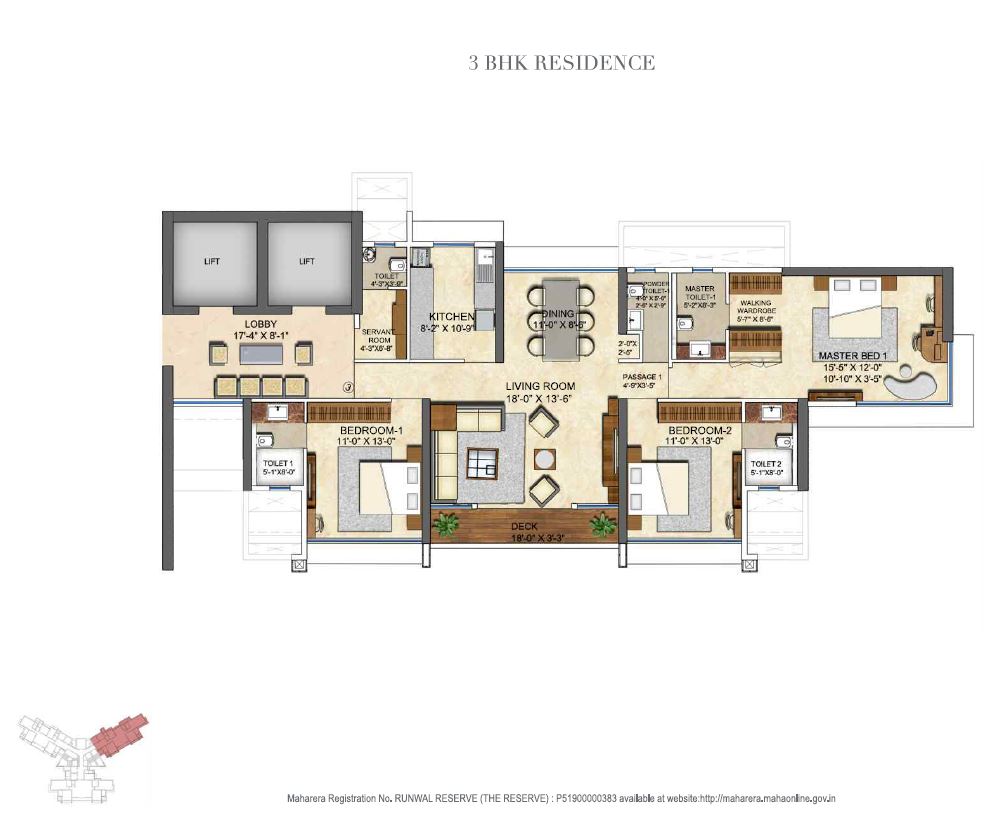 Runwal Reserve 3BHK Residence