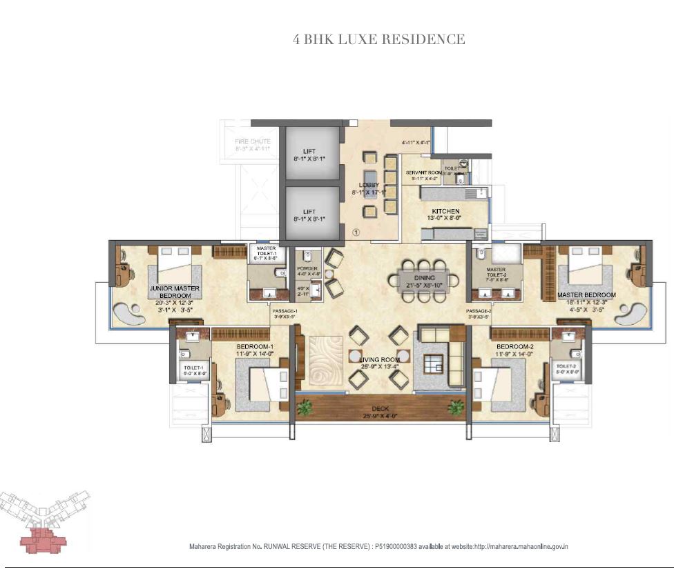 Runwal Reserve 4BHK Lux Residence