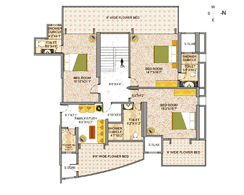 Unit Plan 5BHK  DUplex