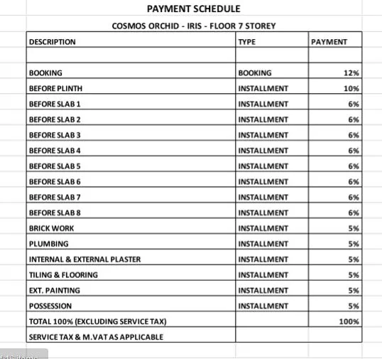 Payment Schedule