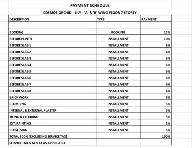 Payment Schedule