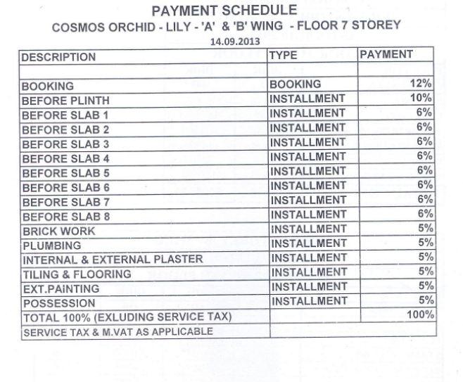 Payment Schedule