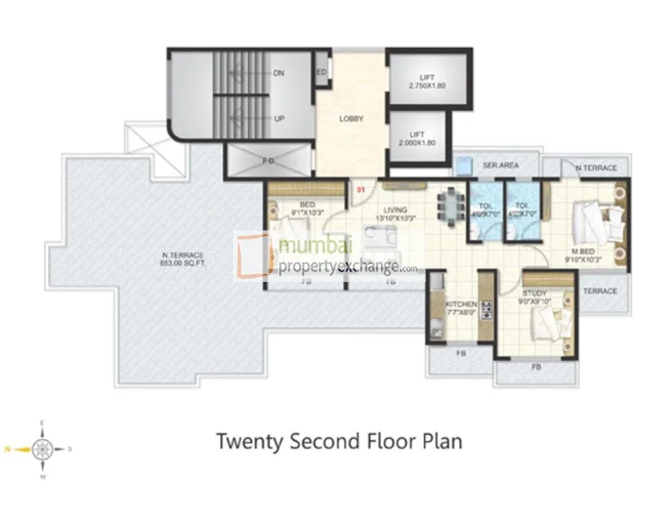 22nd Floor Plan