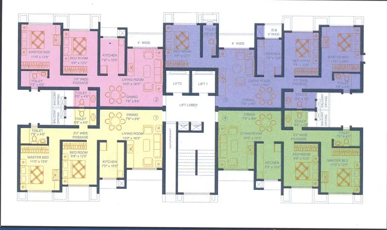 B wing Floor Plan
