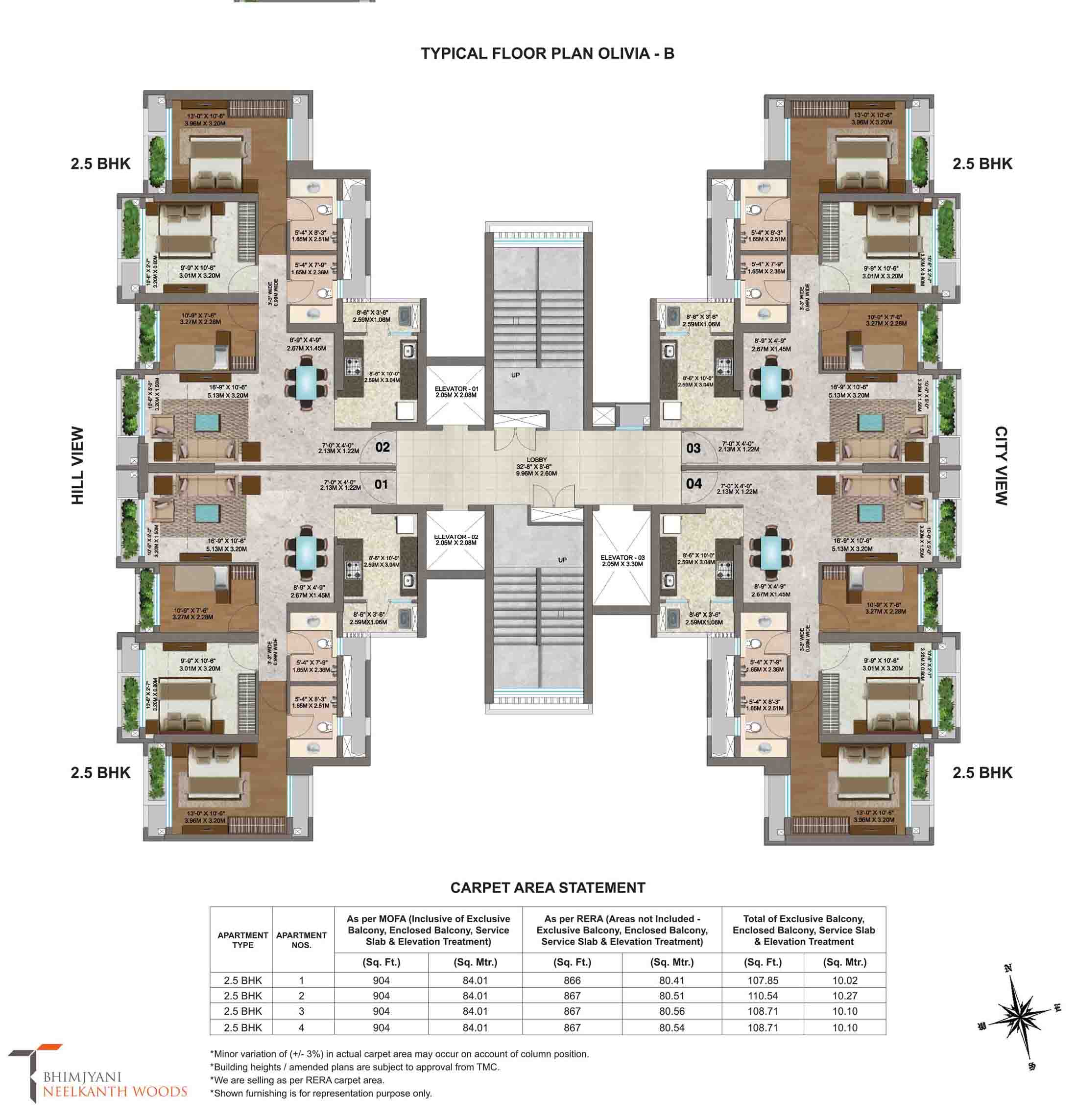Olivia Typical Floor Plan B