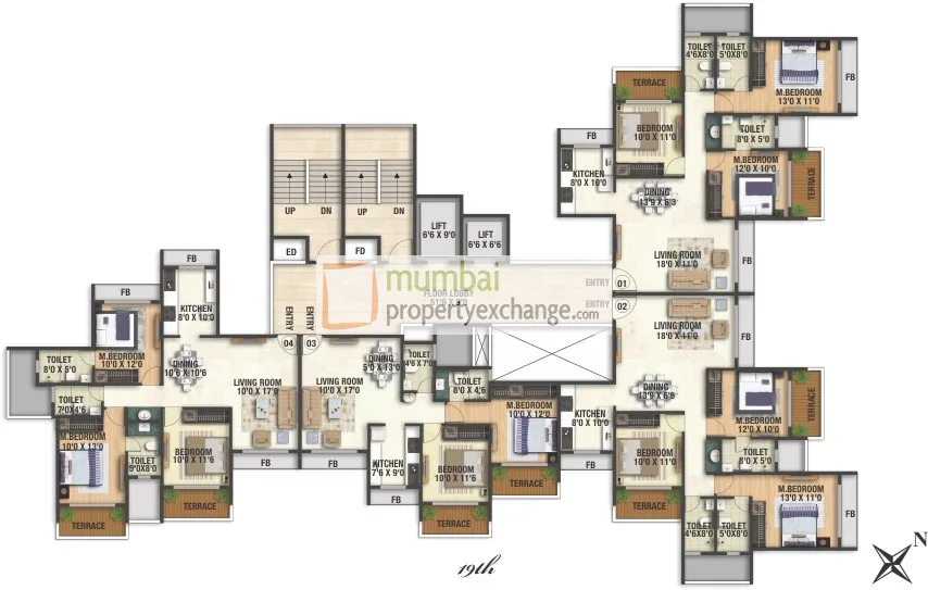 19th floor plan