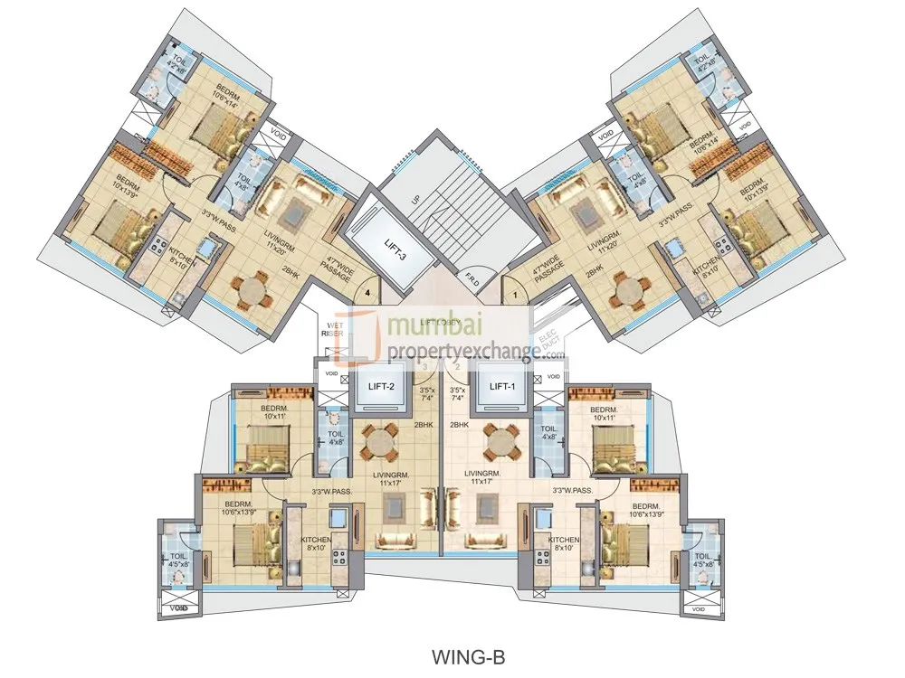 2BHK Flats on Rent in Fressia Ranibello, Malad East