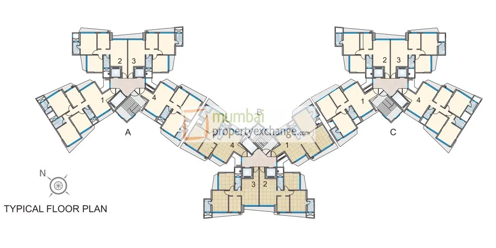 2 BHK Flats on Rent in Fressia RaniBello, Malad East