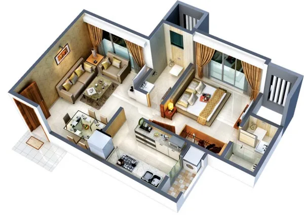 1BHK plan