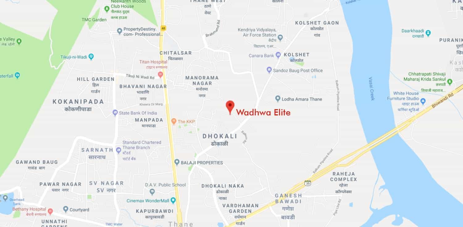 Wadhwa Elite Location Map