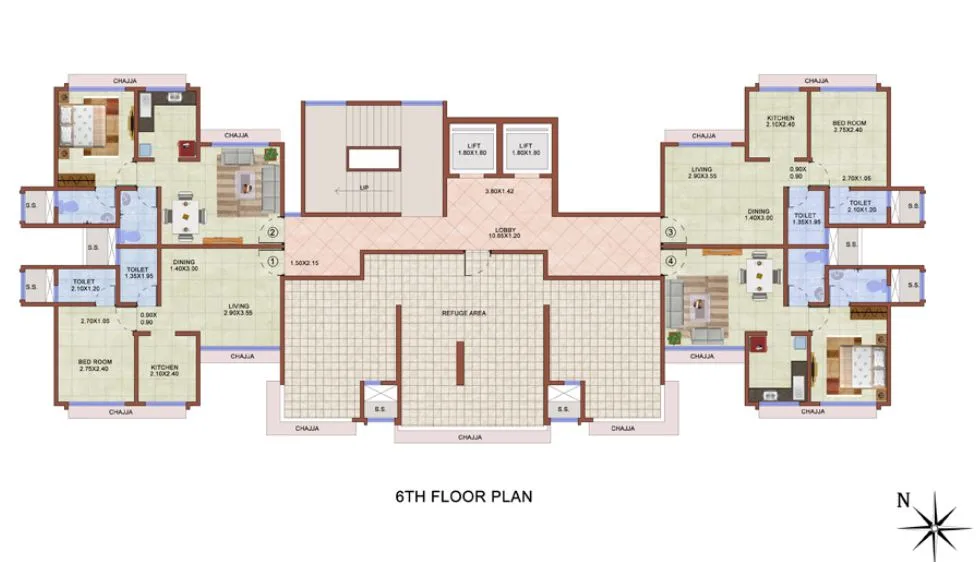 6th Floor Plan