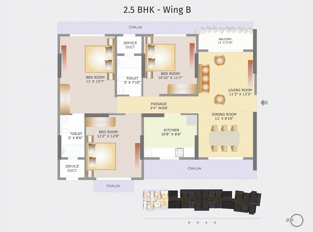 Tridhaatu Aangan 2.5BHK WIng B